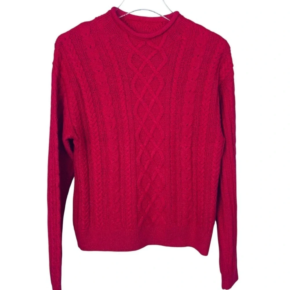 J. Crew NWT Cable Knit Rolled Neck Sweater Size Small